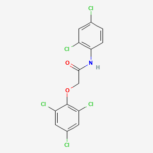 molecular formula C14H8Cl5NO2 B11963061 N-(2,4-dichlorophenyl)-2-(2,4,6-trichlorophenoxy)acetamide CAS No. 853333-60-5