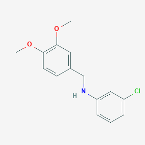 molecular formula C15H16ClNO2 B11963149 N-(3-Chlorophenyl)veratrylamine CAS No. 19020-05-4
