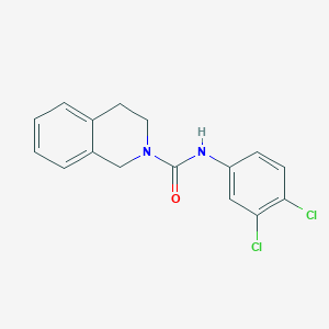 molecular formula C16H14Cl2N2O B11963213 N-(3,4-Dichlorophenyl)-3,4-dihydro-2(1H)-isoquinolinecarboxamide 