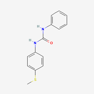 molecular formula C14H14N2OS B11963224 N-[4-(Methylsulfanyl)phenyl]-N'-phenylurea CAS No. 59000-23-6