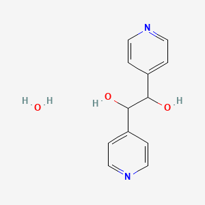 molecular formula C12H14N2O3 B11963225 Meso-1,2-bis(4-pyridyl)-1,2-ethanediol trihydrate 