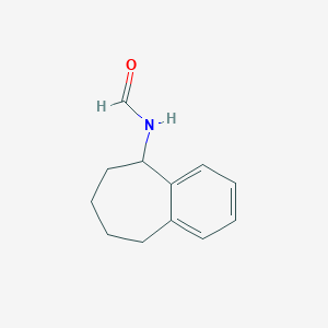 molecular formula C12H15NO B11963313 N-(6,7,8,9-Tetrahydro-5H-benzocyclohepten-5-YL)-formamide CAS No. 17910-28-0