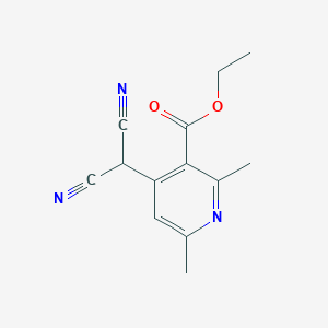molecular formula C13H13N3O2 B11963317 Ethyl 4-(dicyanomethyl)-2,6-dimethylpyridine-3-carboxylate 
