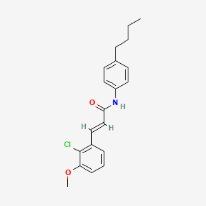 molecular formula C20H22ClNO2 B11963320 N-(4-Butylphenyl)-3-(2-chloro-3-methoxyphenyl)-2-propenamide CAS No. 853349-97-0