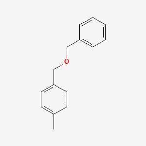 molecular formula C15H16O B11963426 Benzene, 1-methyl-4-[(phenylmethoxy)methyl]- CAS No. 65299-82-3