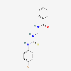 molecular formula C15H14BrN3OS B11963432 N-({[(4-bromophenyl)carbamothioyl]amino}methyl)benzamide 