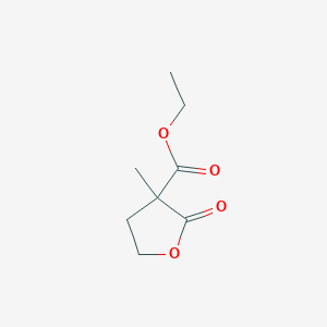 molecular formula C8H12O4 B11963451 Ethyl 3-methyl-2-oxotetrahydrofuran-3-carboxylate CAS No. 5161-99-9