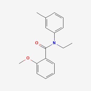 molecular formula C17H19NO2 B11963466 N-ethyl-2-methoxy-N-(3-methylphenyl)benzamide 