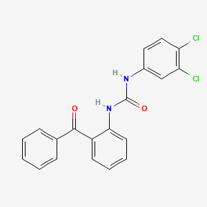 molecular formula C20H14Cl2N2O2 B11963477 1-(3,4-Dichlorophenyl)-3-[2-(phenylcarbonyl)phenyl]urea 