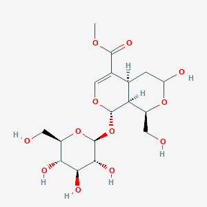molecular formula C17H26O12 B1196348 10-Hydroxymorroniside 