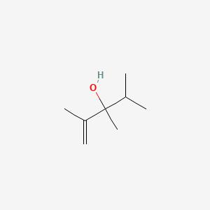 molecular formula C8H16O B11963483 2,3,4-Trimethylpent-1-en-3-ol 