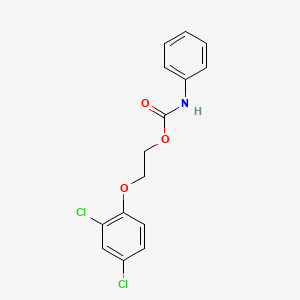 molecular formula C15H13Cl2NO3 B11963485 2-(2,4-dichlorophenoxy)ethyl N-phenylcarbamate CAS No. 92436-02-7
