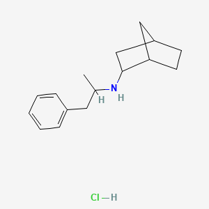 molecular formula C16H24ClN B11963515 N-(1-methyl-2-phenylethyl)bicyclo[2.2.1]heptan-2-amine hydrochloride 