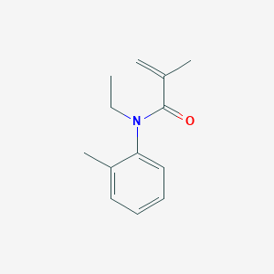 molecular formula C13H17NO B11963532 N-Ethyl-ortho-methacrylotoluidide CAS No. 90207-28-6