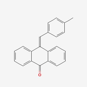 molecular formula C22H16O B11963534 10-(4-Methylbenzylidene)anthrone CAS No. 14343-95-4