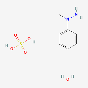molecular formula C7H14N2O5S B11963542 1-Methyl-1-phenylhydrazine sulfate dihydrate 