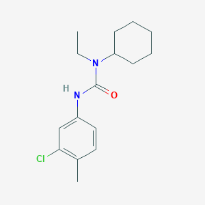 molecular formula C16H23ClN2O B11963573 N'-(3-Chloro-4-methylphenyl)-N-cyclohexyl-N-ethylurea CAS No. 853319-13-8