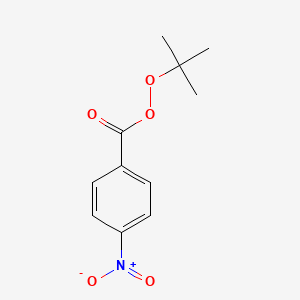molecular formula C11H13NO5 B11963621 tert-Butyl p-nitroperbenzoate CAS No. 16166-61-3