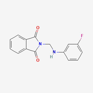molecular formula C15H11FN2O2 B11963672 2-[(3-fluoroanilino)methyl]-1H-isoindole-1,3(2H)-dione 