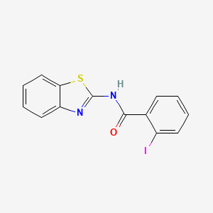molecular formula C14H9IN2OS B11963711 N-(1,3-benzothiazol-2-yl)-2-iodobenzamide CAS No. 349110-40-3