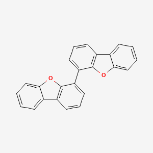 molecular formula C24H14O2 B11963799 4-Dibenzofuran-4-yldibenzofuran CAS No. 86532-14-1