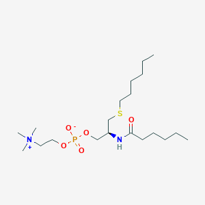 molecular formula C20H43N2O5PS B119638 Thioether amide PC CAS No. 144000-46-4