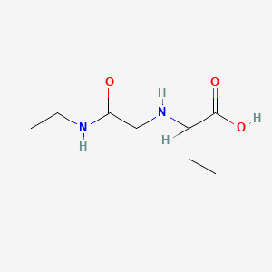 molecular formula C8H16N2O3 B1196381 N-Ethylcarbaminomethyl-2-aminobutyric acid CAS No. 76157-61-4