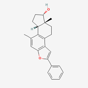 2-Phenyl-7-methyl-3-oxa-A-nor-14beta-estra-1,5(10),6,8-tetraen-17alpha-ol