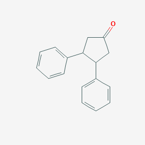 molecular formula C17H16O B11963823 3,4-Diphenylcyclopentan-1-one CAS No. 39635-83-1