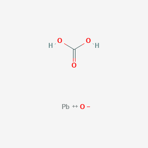 molecular formula CH2O4P B1196383 Trilead tetroxide formalin CAS No. 12287-01-3