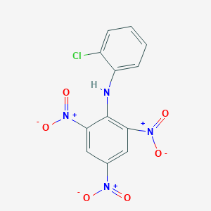molecular formula C12H7ClN4O6 B11963835 N-(2-Chlorophenyl)-2,4,6-trinitroaniline 