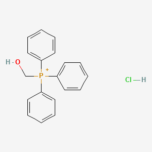 molecular formula C19H19ClOP+ B11963881 Hydroxymethyl(triphenyl)phosphanium;hydrochloride 