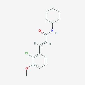 molecular formula C16H20ClNO2 B11963886 3-(2-Chloro-3-methoxyphenyl)-N-cyclohexyl-2-propenamide CAS No. 853350-06-8