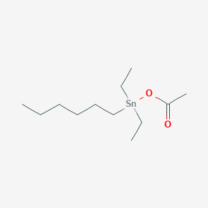 molecular formula C12H26O2Sn B11963895 Diethylhexyltin acetate CAS No. 105868-42-6