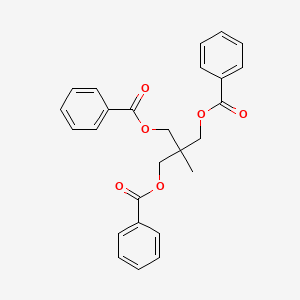 molecular formula C26H24O6 B11963928 Trimethylolethyl tribenzoate CAS No. 4196-87-6