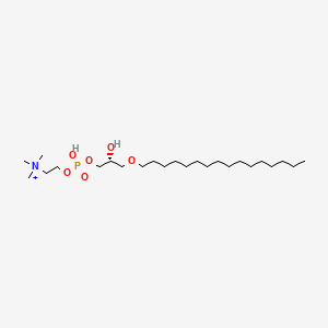 2-[[(2R)-3-hexadecoxy-2-hydroxypropoxy]-hydroxyphosphoryl]oxyethyl-trimethylazanium