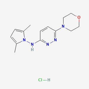 4-(6-((2,5-Dimethylpyrrol-1-yl)amino)-3-pyridazinyl)morpholine hydrochloride