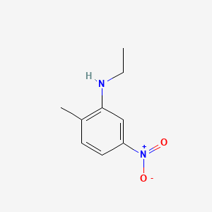 molecular formula C9H12N2O2 B11964003 Benzenamine, N-ethyl-2-methyl-5-nitro- CAS No. 56288-95-0