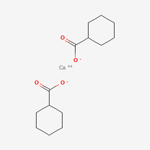 molecular formula C14H22CaO4 B1196401 Calcium hydrogen cyclohexanecarboxylate CAS No. 7549-42-0
