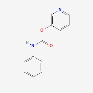 molecular formula C12H10N2O2 B11964115 Pyridin-3-yl phenylcarbamate CAS No. 110520-86-0
