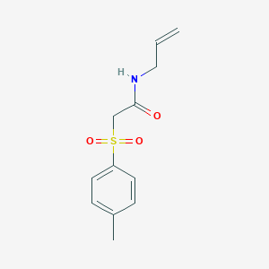 molecular formula C12H15NO3S B11964233 Acetamide, 2-[(4-methylphenyl)sulfonyl]-N-2-propenyl- CAS No. 196393-43-8
