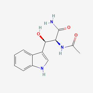 (2S,3R)-2-acetamido-3-hydroxy-3-(1H-indol-3-yl)propanamide
