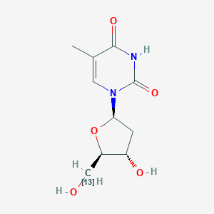 molecular formula C10H14N2O5 B119643 [5'-13C]thymidine CAS No. 240407-53-8