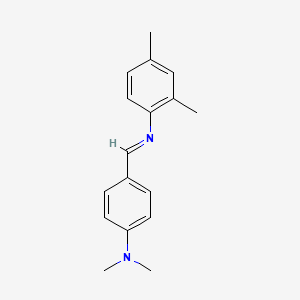 molecular formula C17H20N2 B11964351 N-(4-(Dimethylamino)benzylidene)-2,4-dimethylaniline CAS No. 56133-49-4