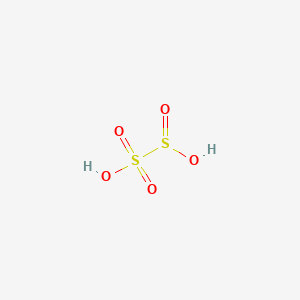 molecular formula H2O5S2 B1196436 Disulfurous acid CAS No. 33669-61-3