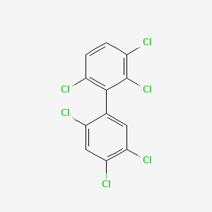 molecular formula C12H4Cl6 B1196439 2,2',3,4',5',6-Hexachlorobiphenyl CAS No. 38380-04-0