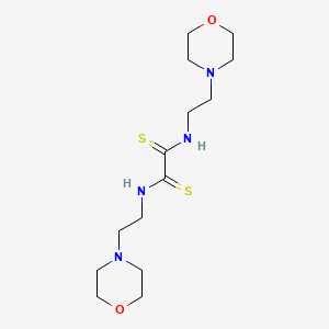 molecular formula C14H26N4O2S2 B11964487 N,N'-Bis-(2-morpholinoethyl)-dithiooxamide CAS No. 17560-57-5