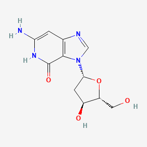 6-amino-3-[(2R,4S,5R)-4-hydroxy-5-(hydroxymethyl)oxolan-2-yl]-5H-imidazo[4,5-c]pyridin-4-one