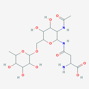 molecular formula C18H31N3O12 B1196455 岩藻糖基-N-乙酰葡萄糖胺基天冬酰胺 CAS No. 62203-19-4