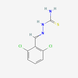 molecular formula C8H7Cl2N3S B11964554 Hydrazinecarbothioamide, 2-[(2,6-dichlorophenyl)methylene]-, (E)- CAS No. 88141-08-6